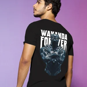 MARVEL MERCHANDISE Black The King Graphic Printed T-shirt