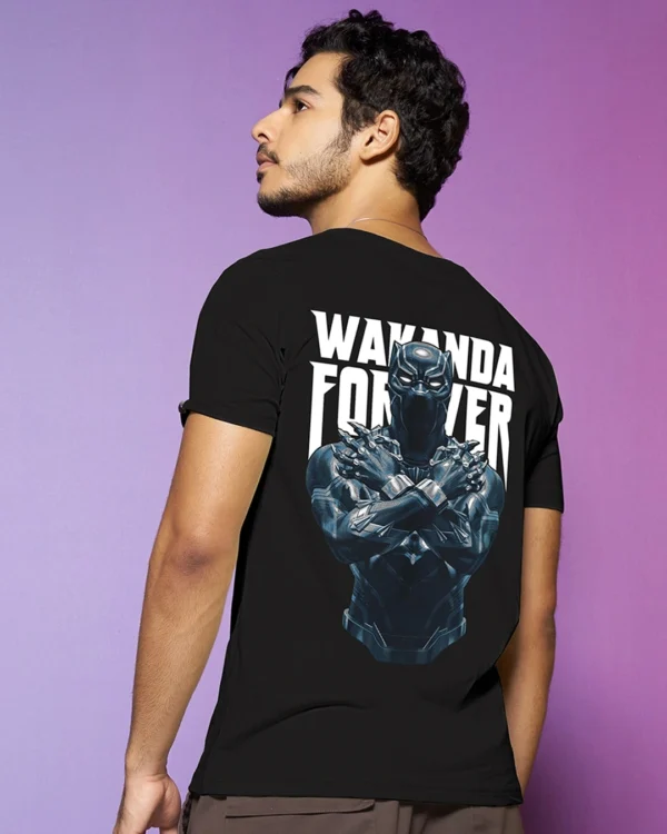 MARVEL MERCHANDISE Black The King Graphic Printed T-shirt